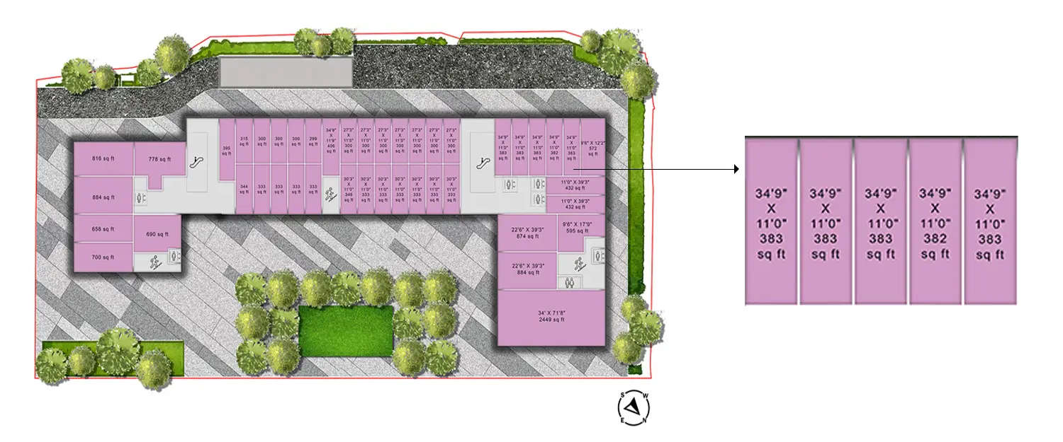 Floor plan for Commercial Office