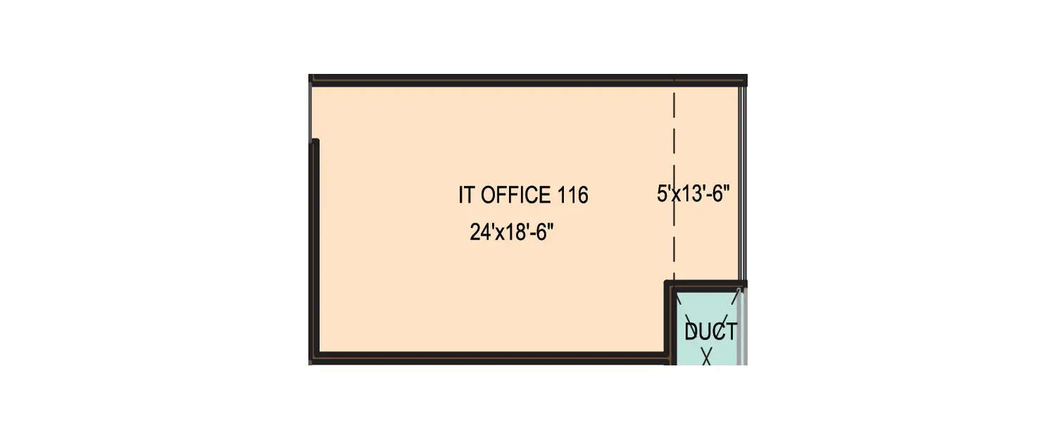 Floor plan for Commercial Office