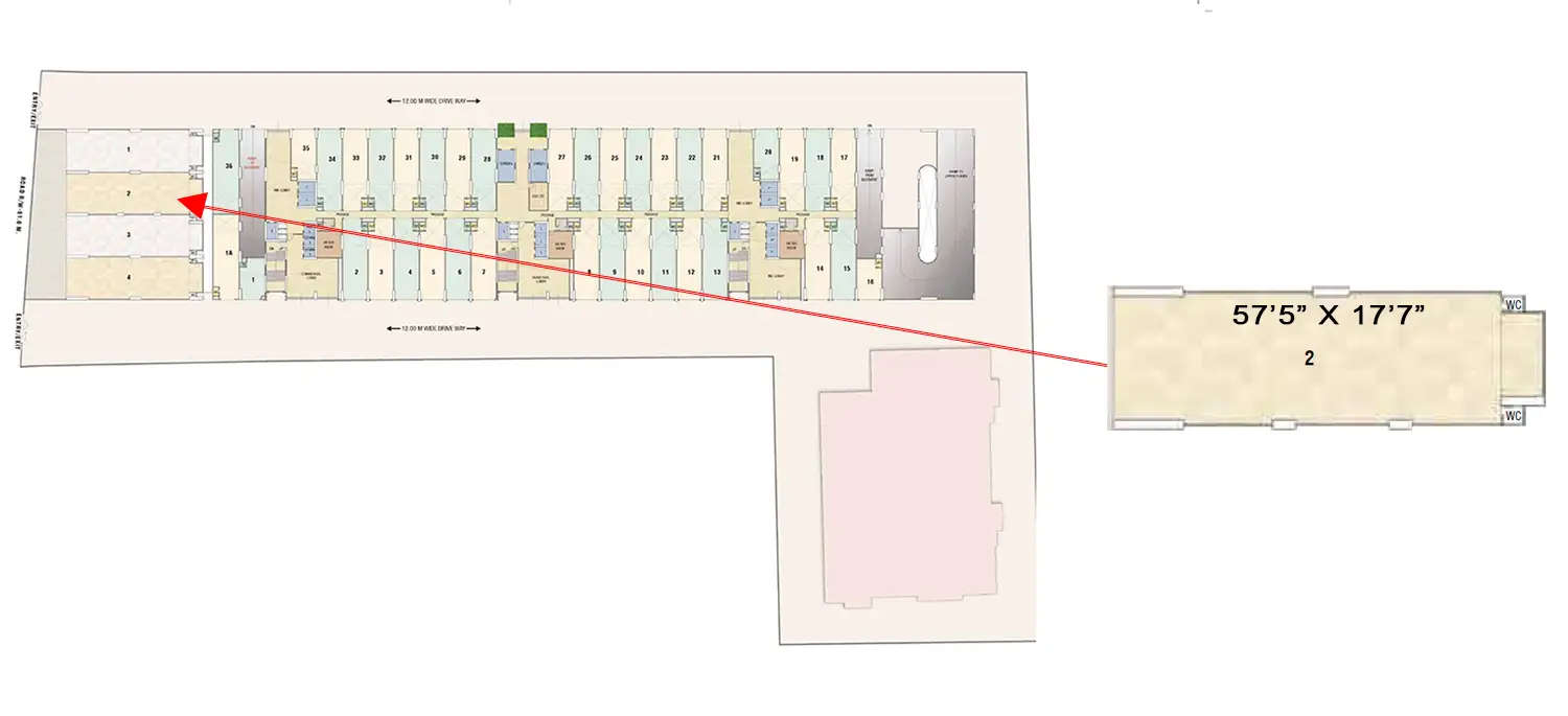 Floor plan for Retail Shop