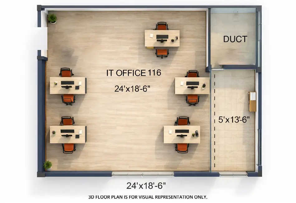 Squarefeet Centura Square Wagle Estate - Floor plan Commercial Office 550 Sq.ft