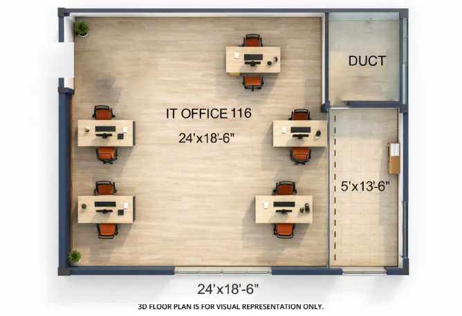 Squarefeet Centura Square Wagle Estate - Floor plan Commercial Office 550 Sq.ft