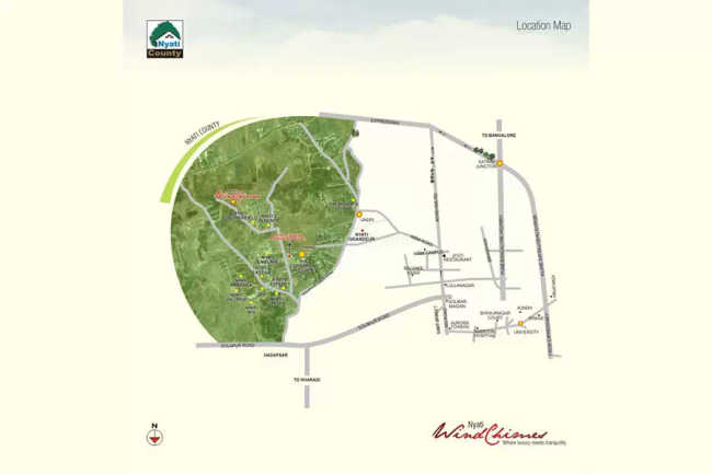 Nyati Windchimes Undri - Location Map