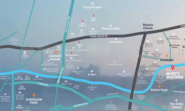 Geras Misty Waters Keshav Nagar - Location Map