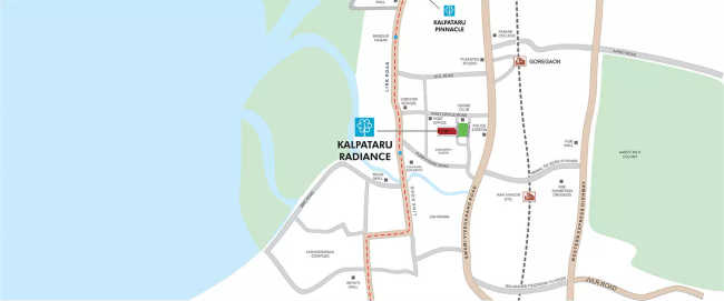 Kalpataru Radiance Goregaon - Location Map