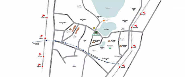 L & T Emerald Isle Powai - Location Map