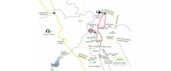 Tata Inora Park Undri - Location Map