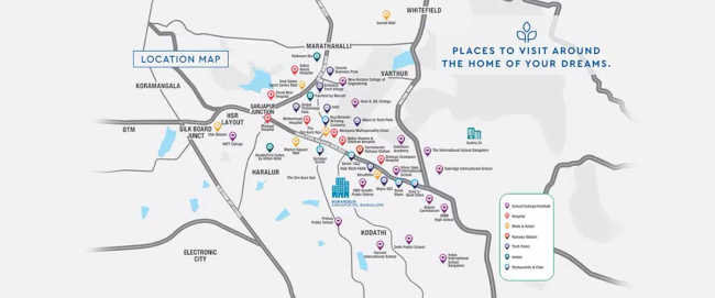 Godrej Park Retreat Sarjapura - Location Map