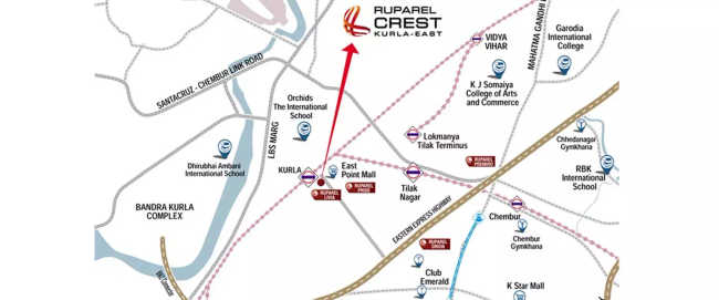 Ruparel Crest Kurla - Location Map