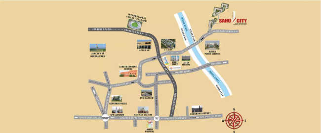Sahu City Pearl Muazzam Nagar - Location Map