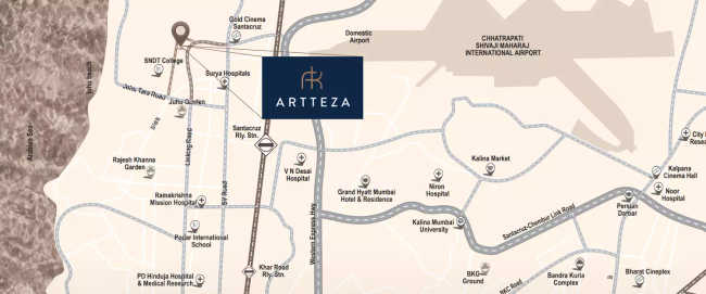 Paradigm Artteza Santacruz - Location Map