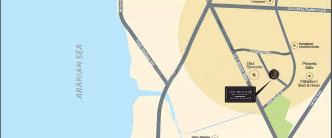 Runwal The Reserve Worli - Location Map