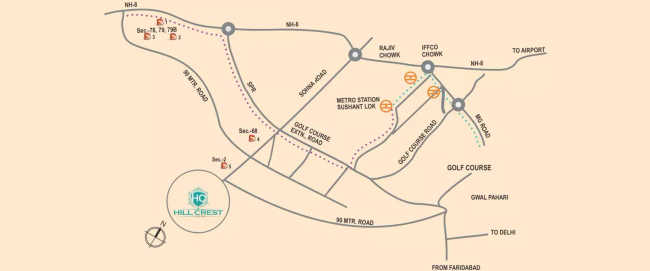 Supertech Hill Crest Sector 2 - Location Map