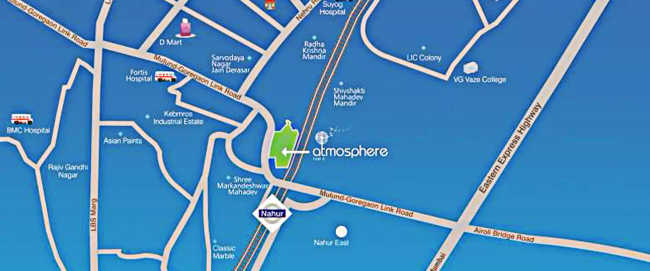 Wadhwa Atmosphere Mulund - Location Map