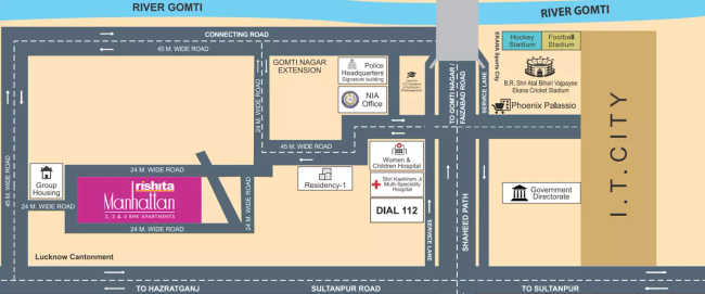 Rishita Manhattan Sarsawan - Location Map