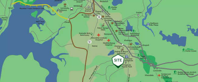 Godrej Hillview Estate Khopoli - Location Map