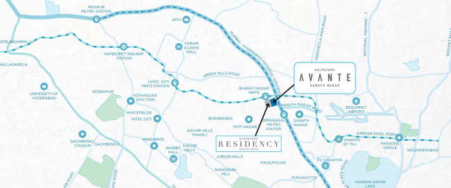 Kalpataru Avante Erragadda - Location Map
