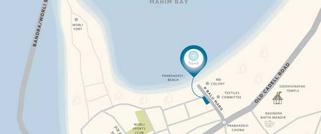 Kalpataru Oceana Prabhadevi - Location Map