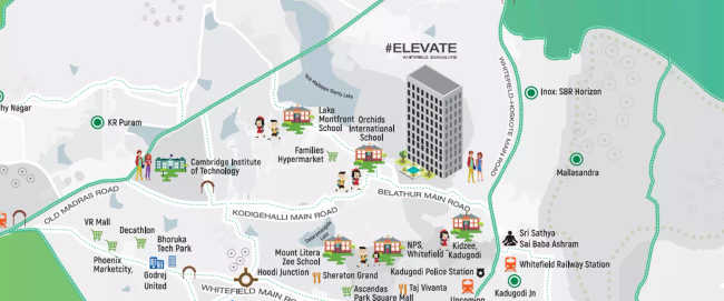 Godrej Elevate Krishnarajapura - Location Map