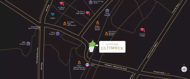 Wadhwa Codename Ultimous Mulund - Location Map