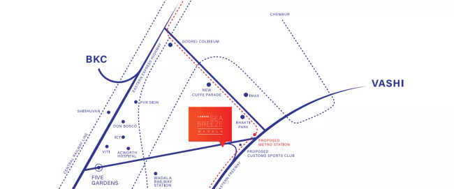 Labdhi Sea Breeze Wadala - Location Map
