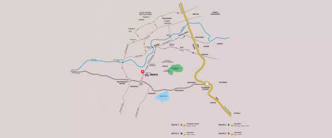 Excellaa Florence Pirangut - Location Map
