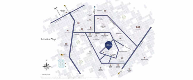 Raheja Sterling Mohammed Wadi - Location Map