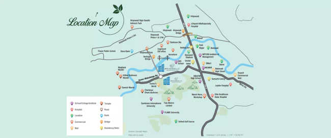 Godrej Meadows Mahalunge - Location Map