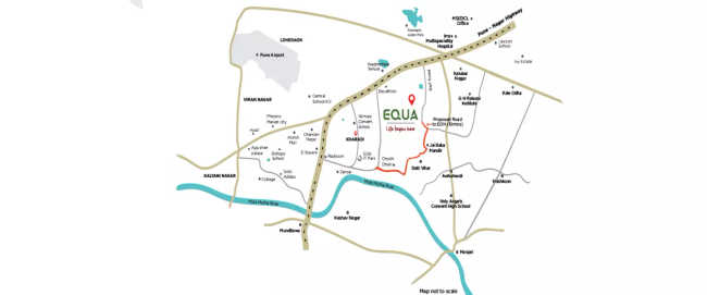 Kolte Patil Equa Wagholi - Location Map