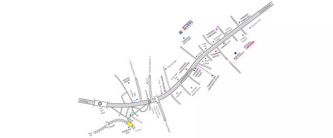 Puraniks Unicorn Ghodbunder Road - Location Map