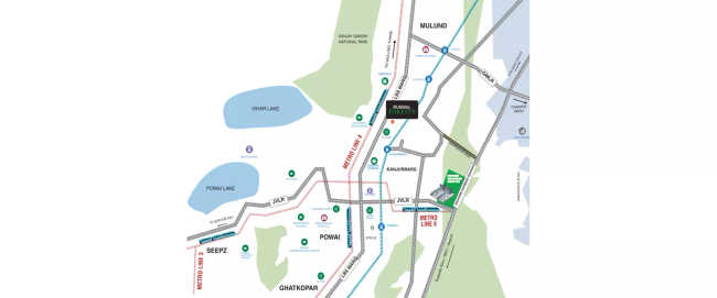 Runwal Forest Lily Kanjurmarg - Location Map