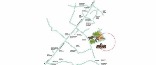 Unnathi Woods Phase 7B Ghodbunder Road - Location Map