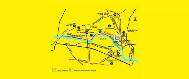 Godrej Park Springs Manjri - Location Map