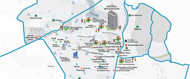 Godrej Splendour Krishnarajapura - Location Map