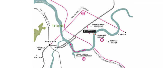 Lodha Casa Eden Bhiwandi - Location Map
