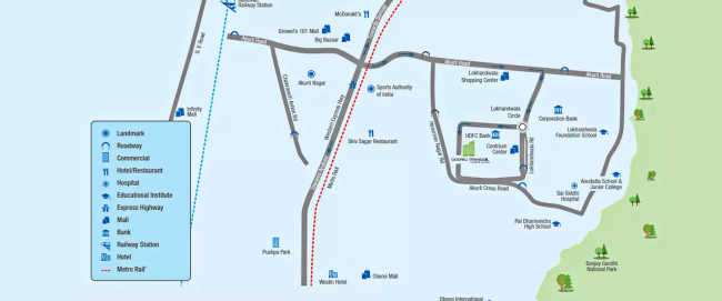 Godrej Tranquil Kandivali - Location Map