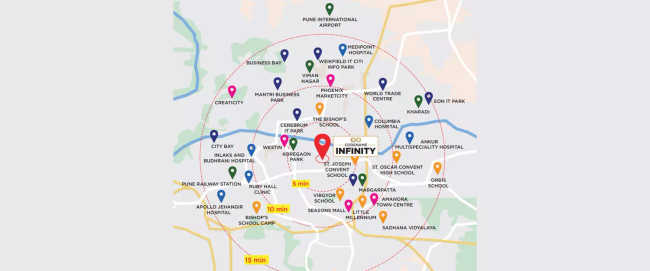 Mantra Codename Infinity Mundhwa - Location Map