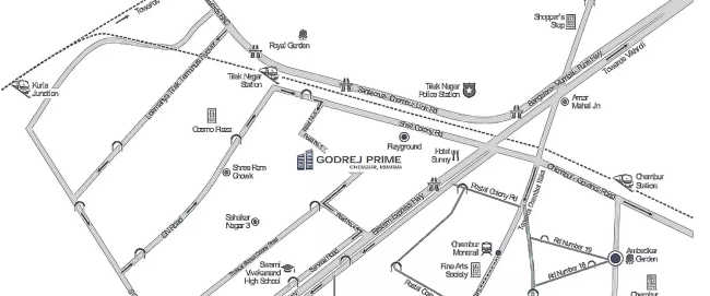 Godrej Prime Chembur - Location Map