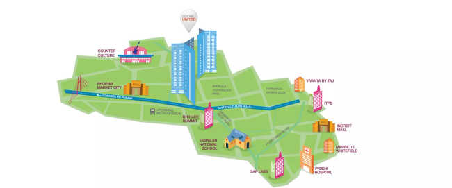 Godrej United Whitefield - Location Map