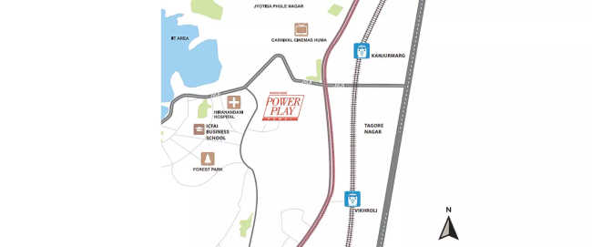 Kanakia Passcode Power Play Powai - Location Map