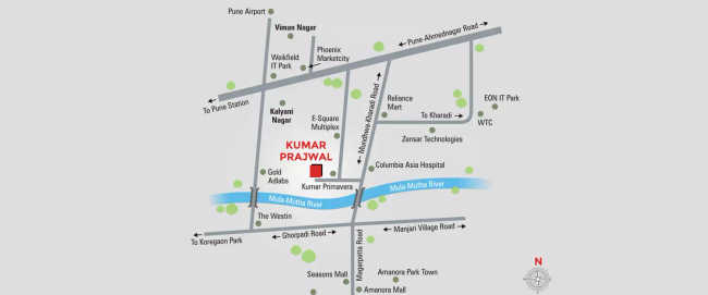 Kumar Prajwal Wadgaon Sheri - Location Map