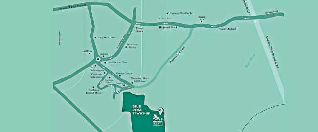 Paranjape Blueridge The Groves Hinjewadi - Location Map