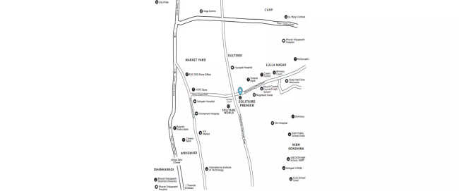 Solitaire Premier Bibwewadi - Location Map