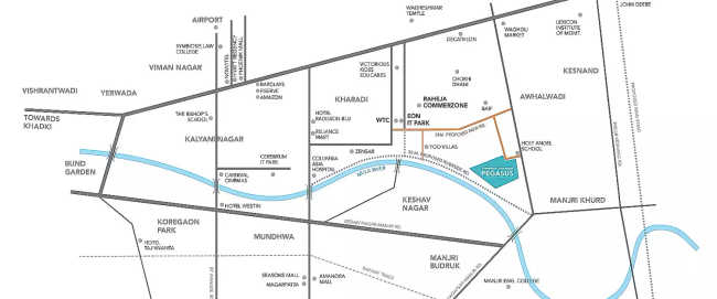 VTP Cygnus Manjri - Location Map