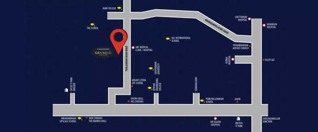 Casagrand Grandio Navalur - Location Map