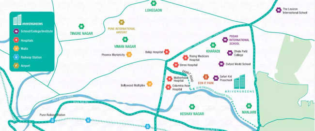 Godrej Boulevard Manjri - Location Map