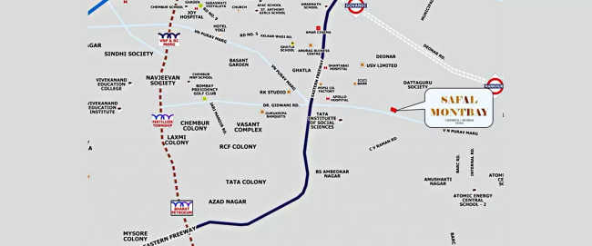 Safal Montbay Chembur - Location Map