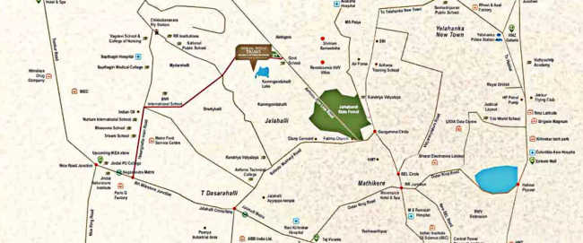 Shriram Suvilas Palms Myadarahalli - Location Map