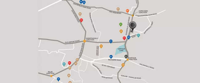 Goyal Orchid Platinum Whitefield - Location Map