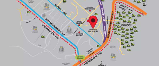 JP Codename Now Or Never Mira Bhayandar - Location Map