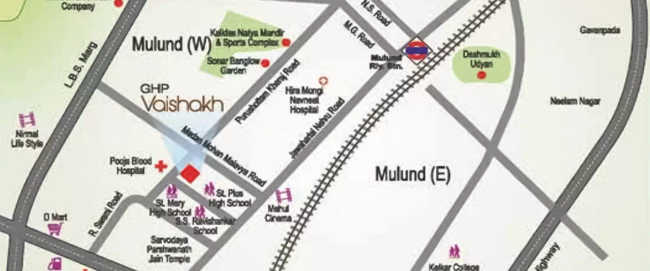 GHP Vaishakh Mulund - Location Map